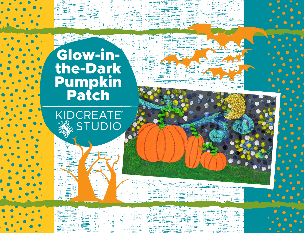 Glow-in-the-dark Halloween Scene